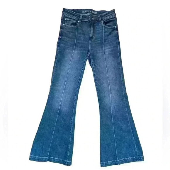AMERICAN EAGLE stretch FLARE Seam down the front JEANS 6 - Picture 1 of 4